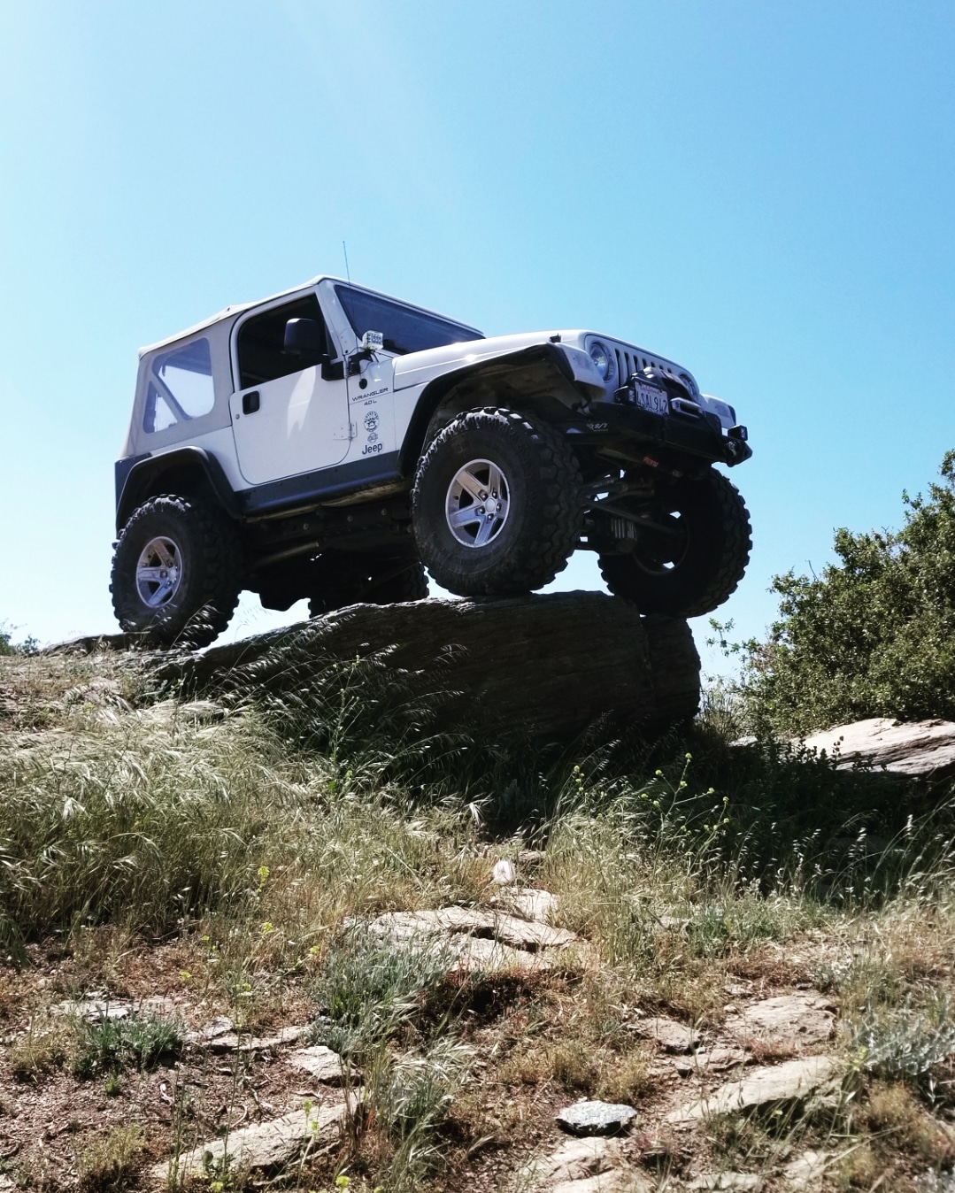 2000 Jeep Wrangler TJ on Harbor Freight parts