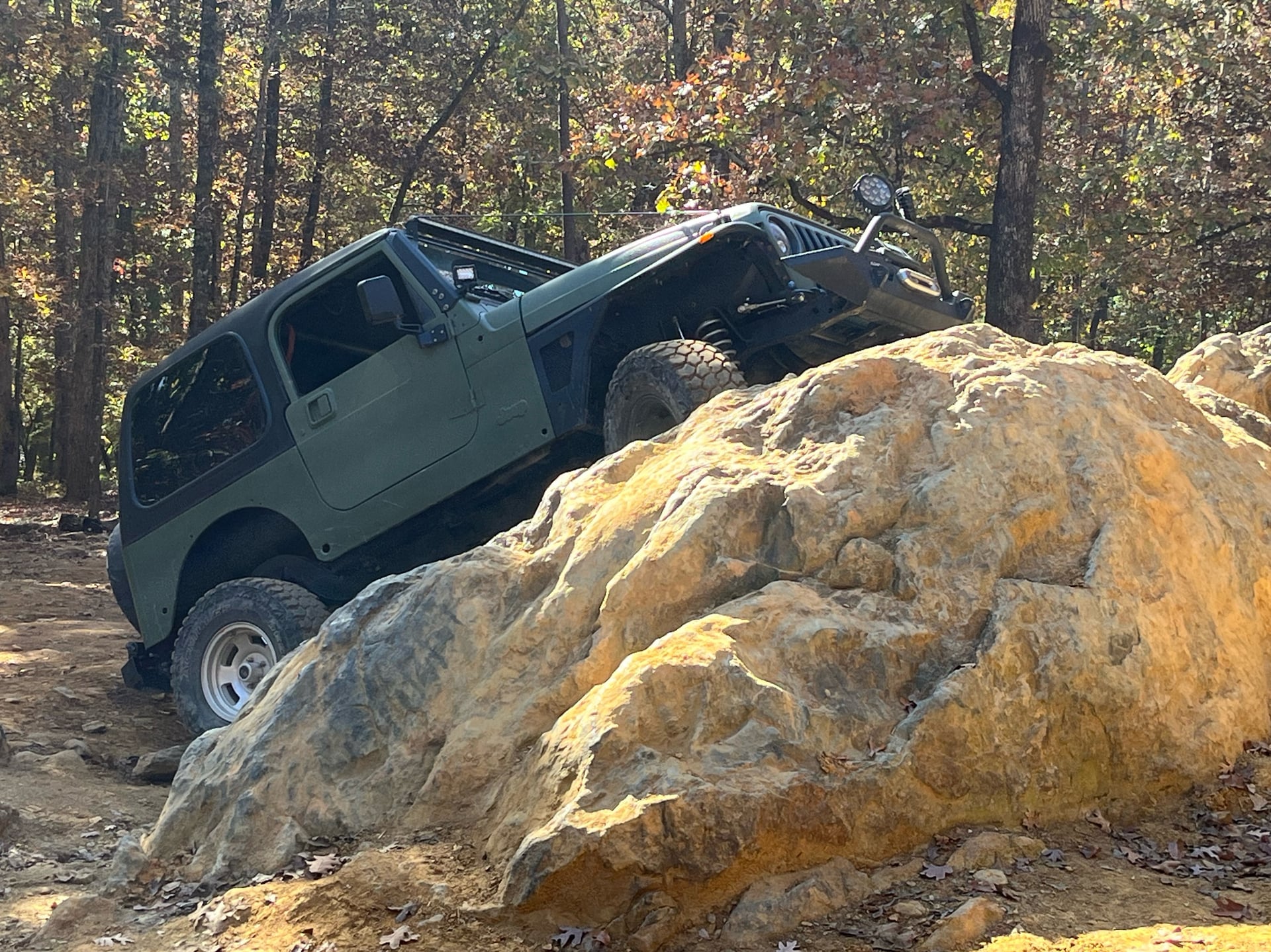 1998 Jeep TJ on Rubicon Express parts