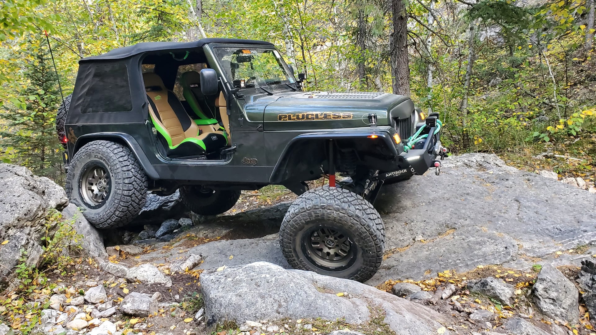 1998 Jeep Wrangler TJ on Drake Offroad parts