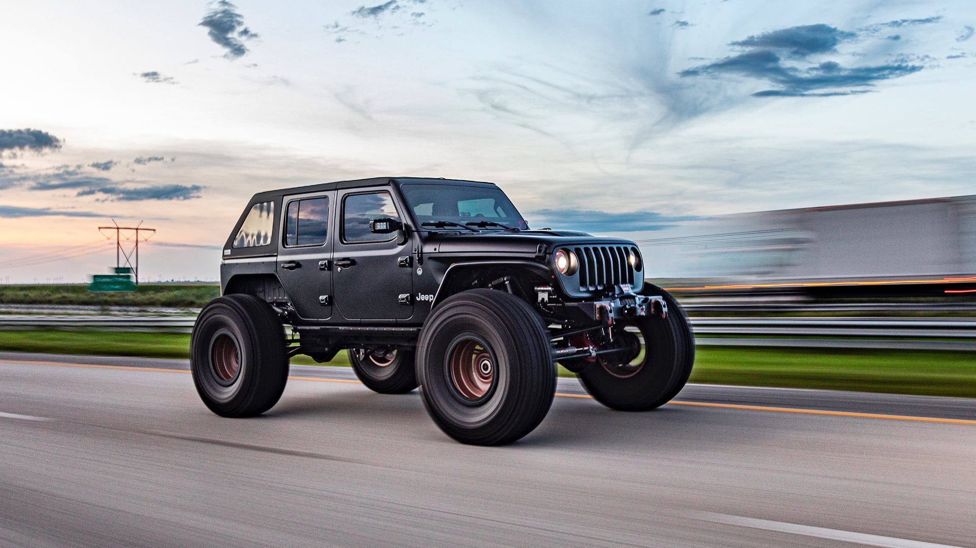 2019 Jeep Wrangler JLU on American Iron Offroad parts