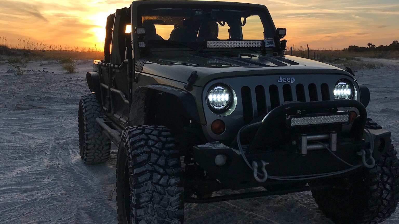 2013 Jeep Wrangler JKU on Diabolical Inc. parts