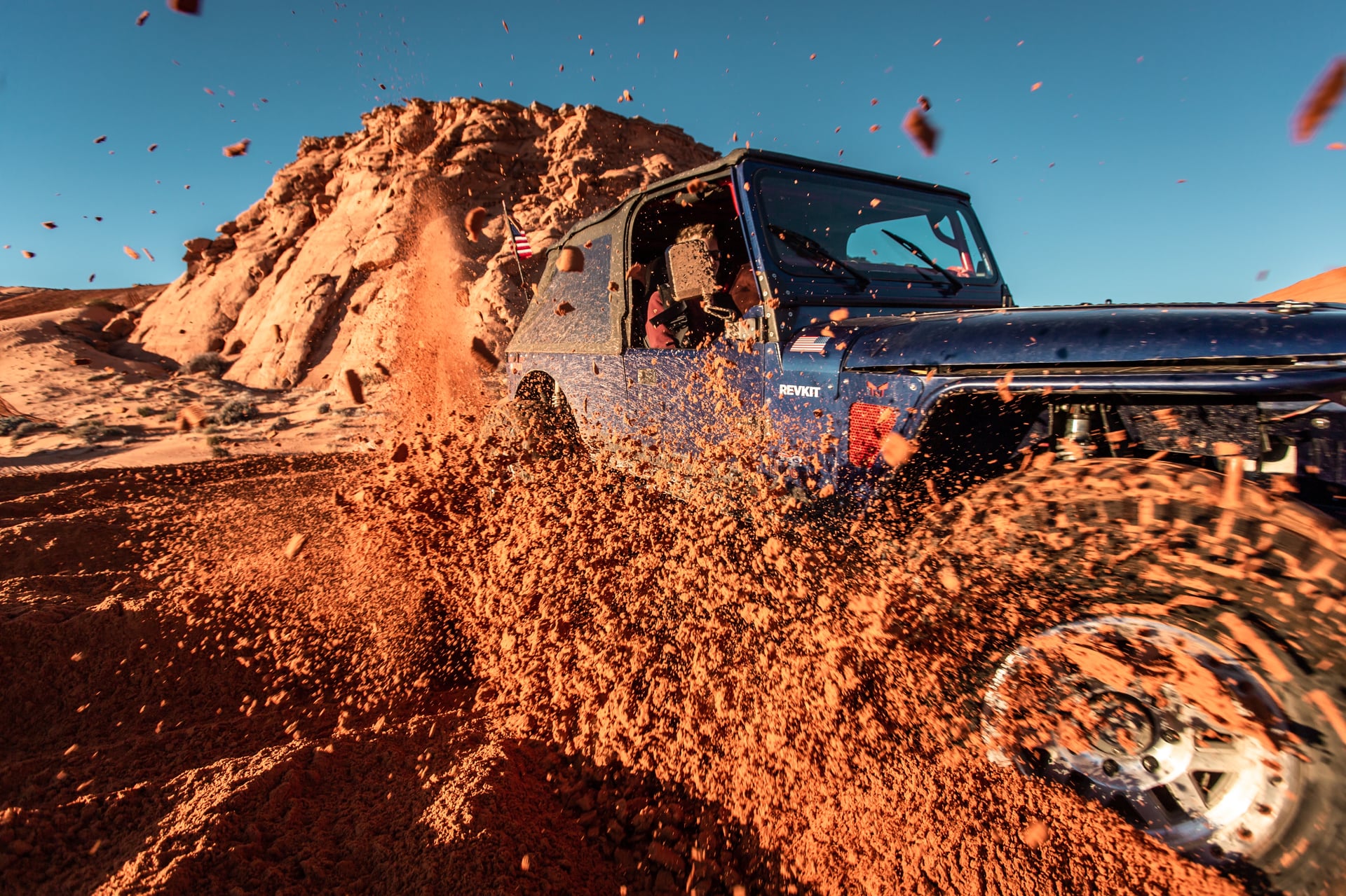 1993 Jeep Wrangler YJ on Ballistic Fab parts