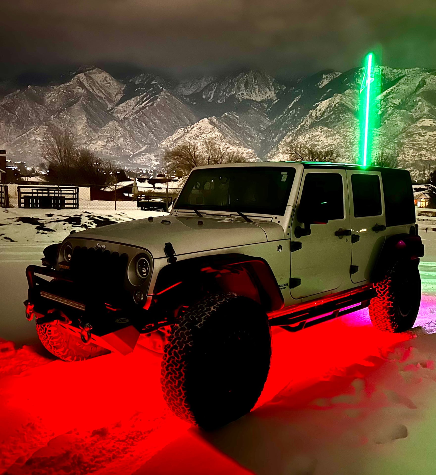 2007 Jeep Wrangler JKU on Rubicon Express parts