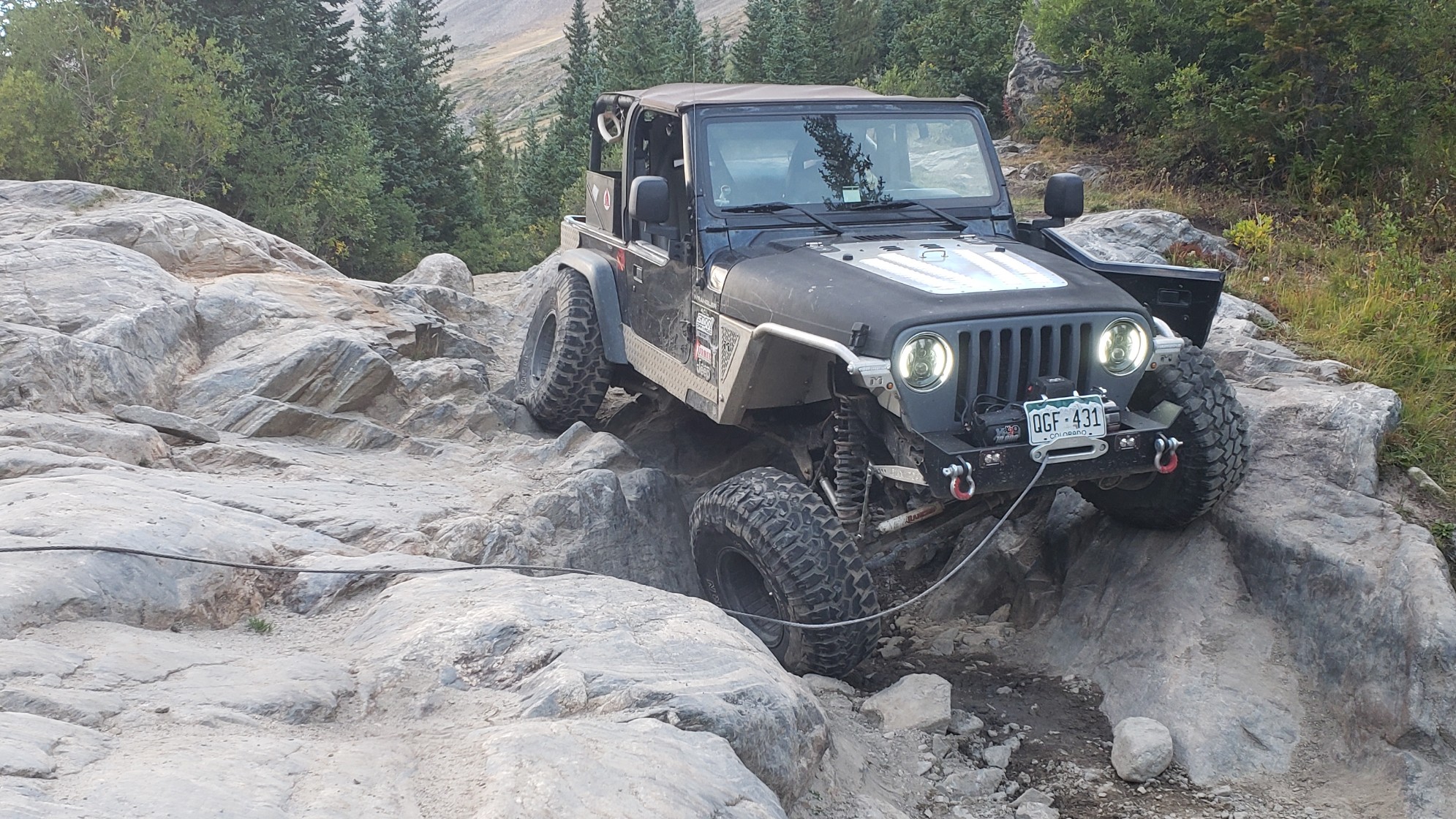 1998 Jeep Wrangler TJ on Goodyear Wrangler MT/R