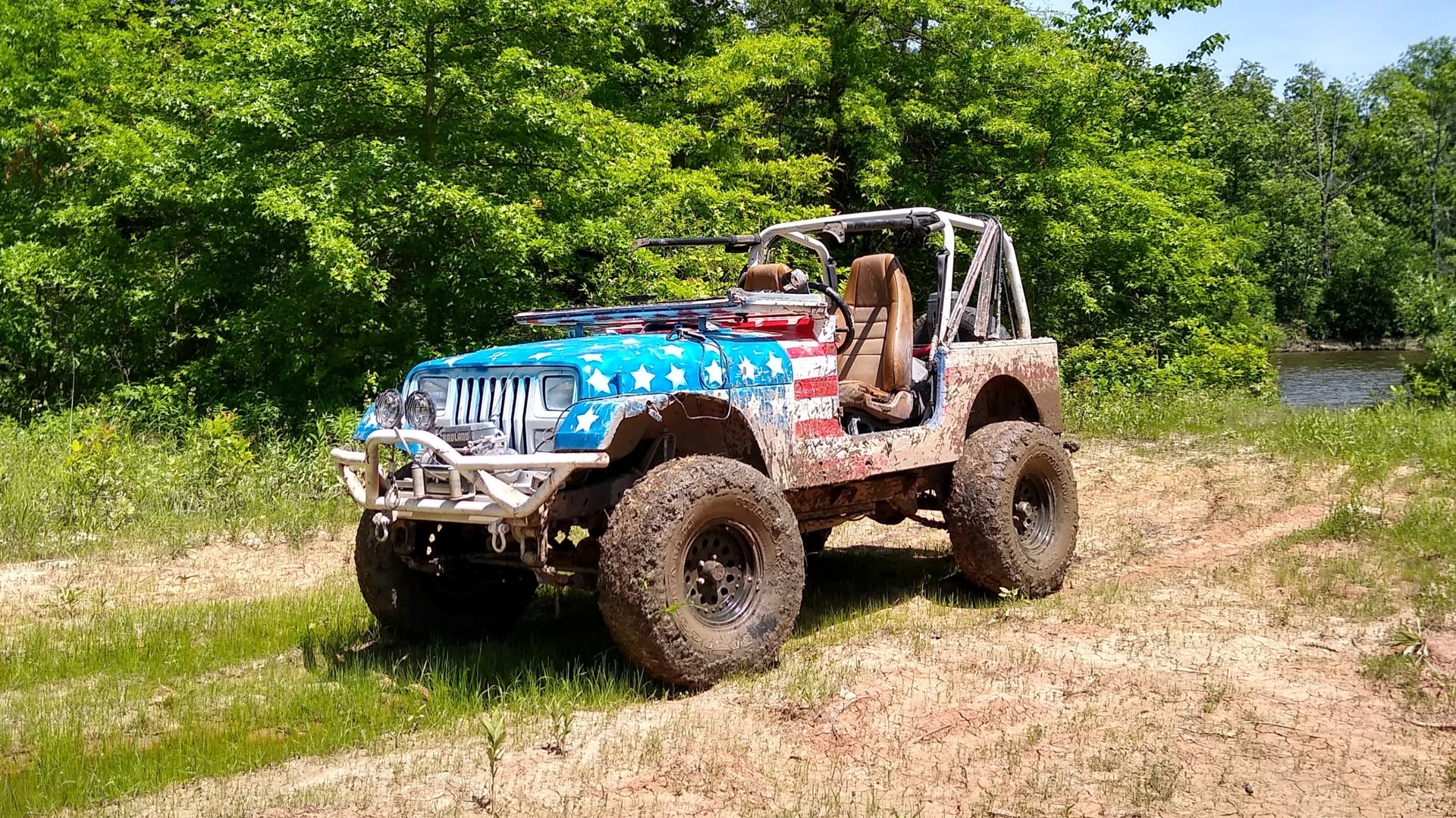 1994 Jeep Wrangler YJ on Harbor Freight parts