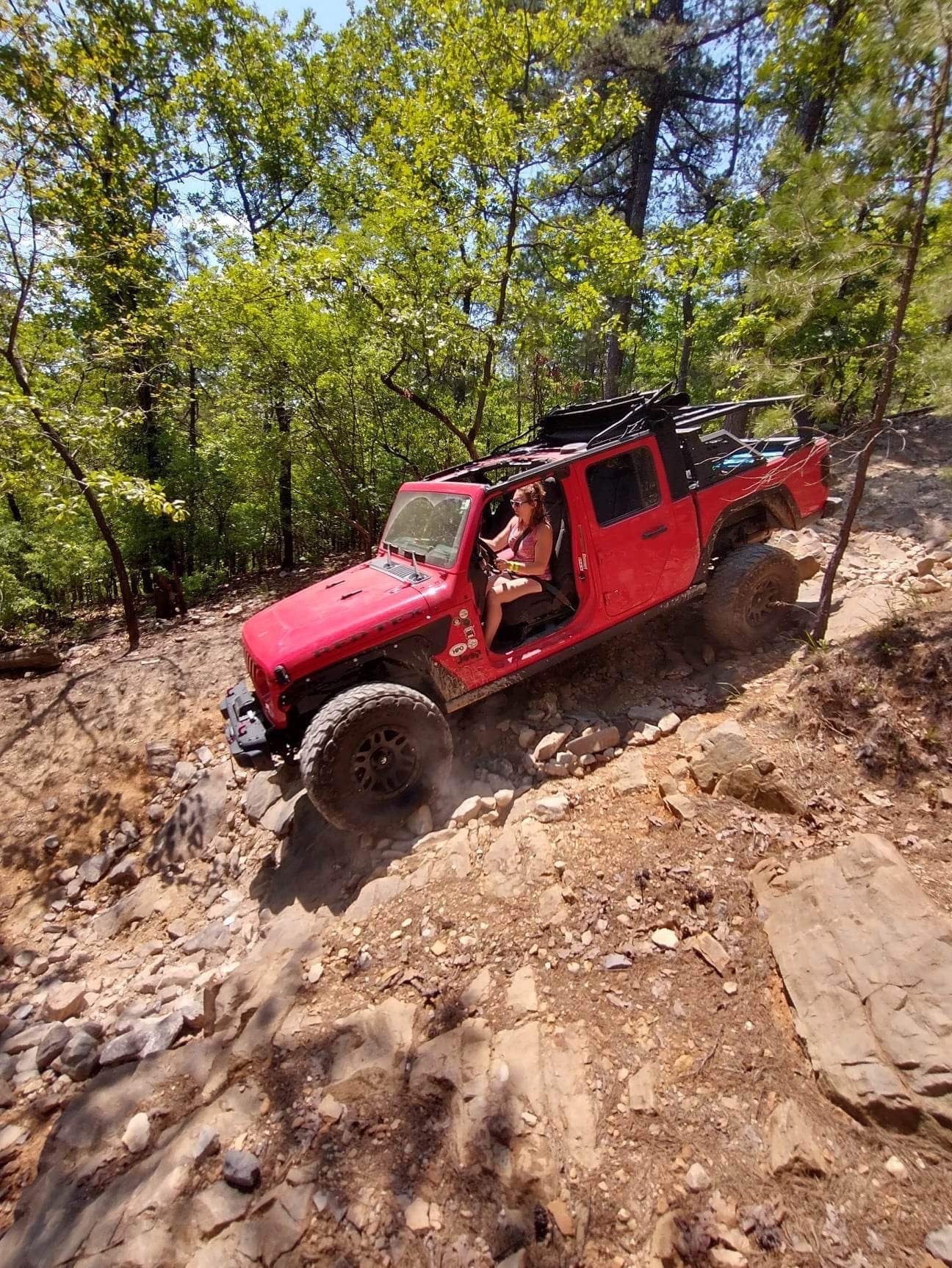 2020 Jeep Gladiator JT on RockJock Front Antirock Sway Bar Kit