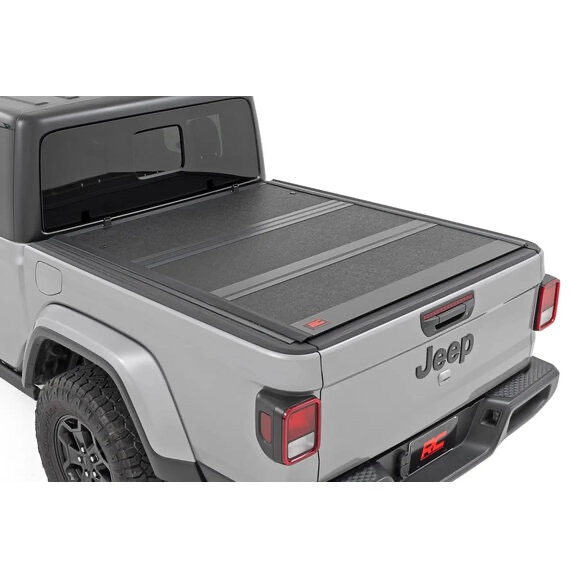Rough Country 47620500A Low Profile Hard Tri-Fold Tonneau Cover